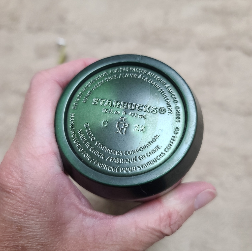 Alison Bremner X starbucks Green and Gold Insulated Tumbler, Alaska - Picture 5 of 8
